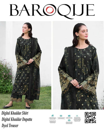 Women's unstitched Khaddar digital print 3PCS