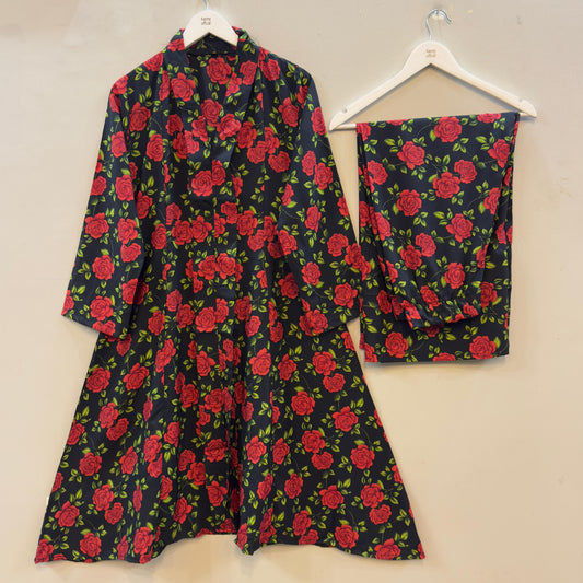 Women's Long Shirt 2pc Suit