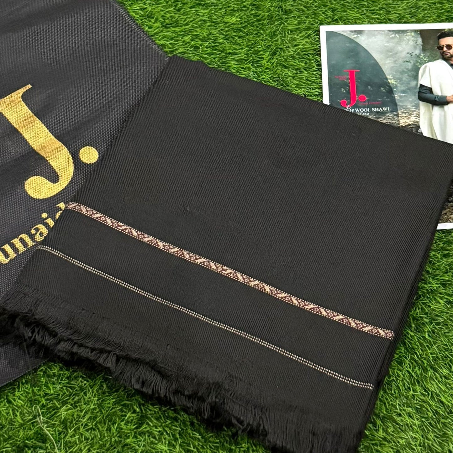 Men's pure wool shawl
