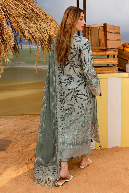 NUREH unstitched Replica LAWN embroidery Suit With CHIFFON embroidered Dupatta