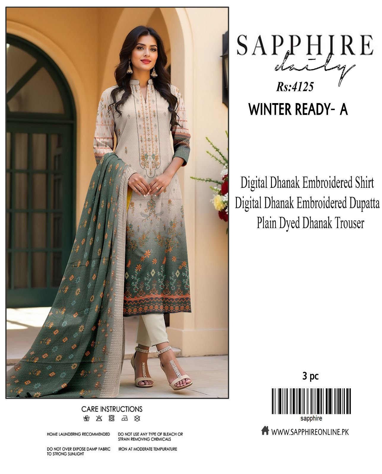 Sapphire dhanak for winter 9 colors