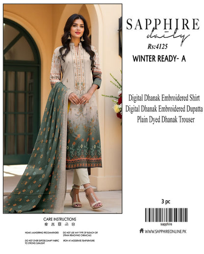 Sapphire dhanak for winter 9 colors