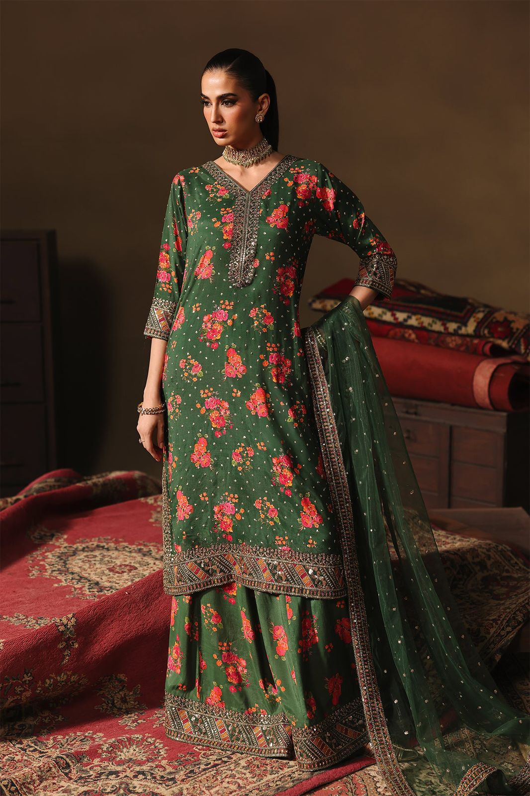 Charizma
Lawn collection 2026, crinkle Dupatta, 03 PCS unstitched* printed lawn 90/70*