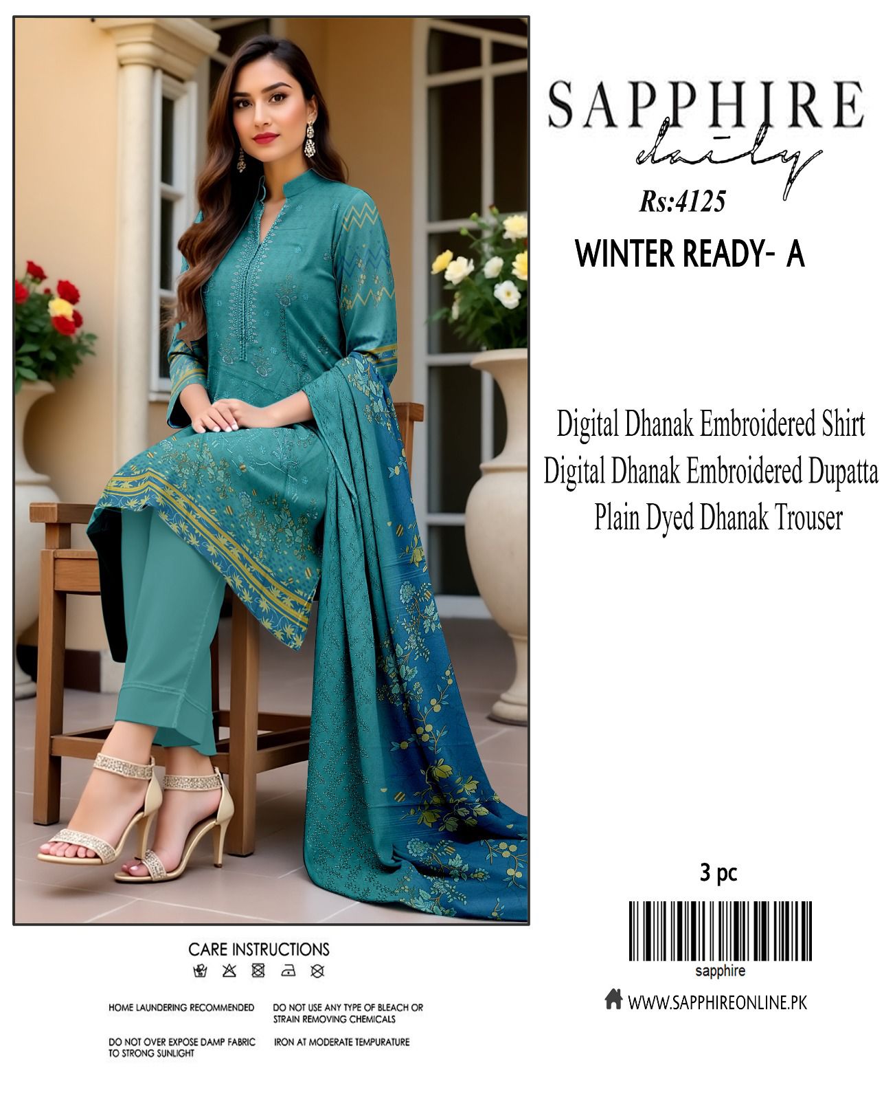 Sapphire dhanak for winter 9 colors