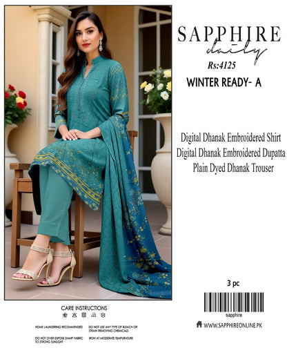 Sapphire dhanak for winter 9 colors