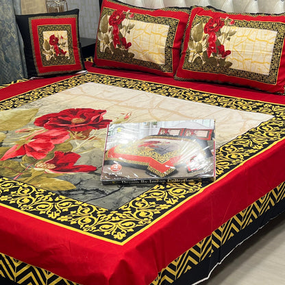 3 D PANEL BEDSHEET CRYSTAL COTTON*