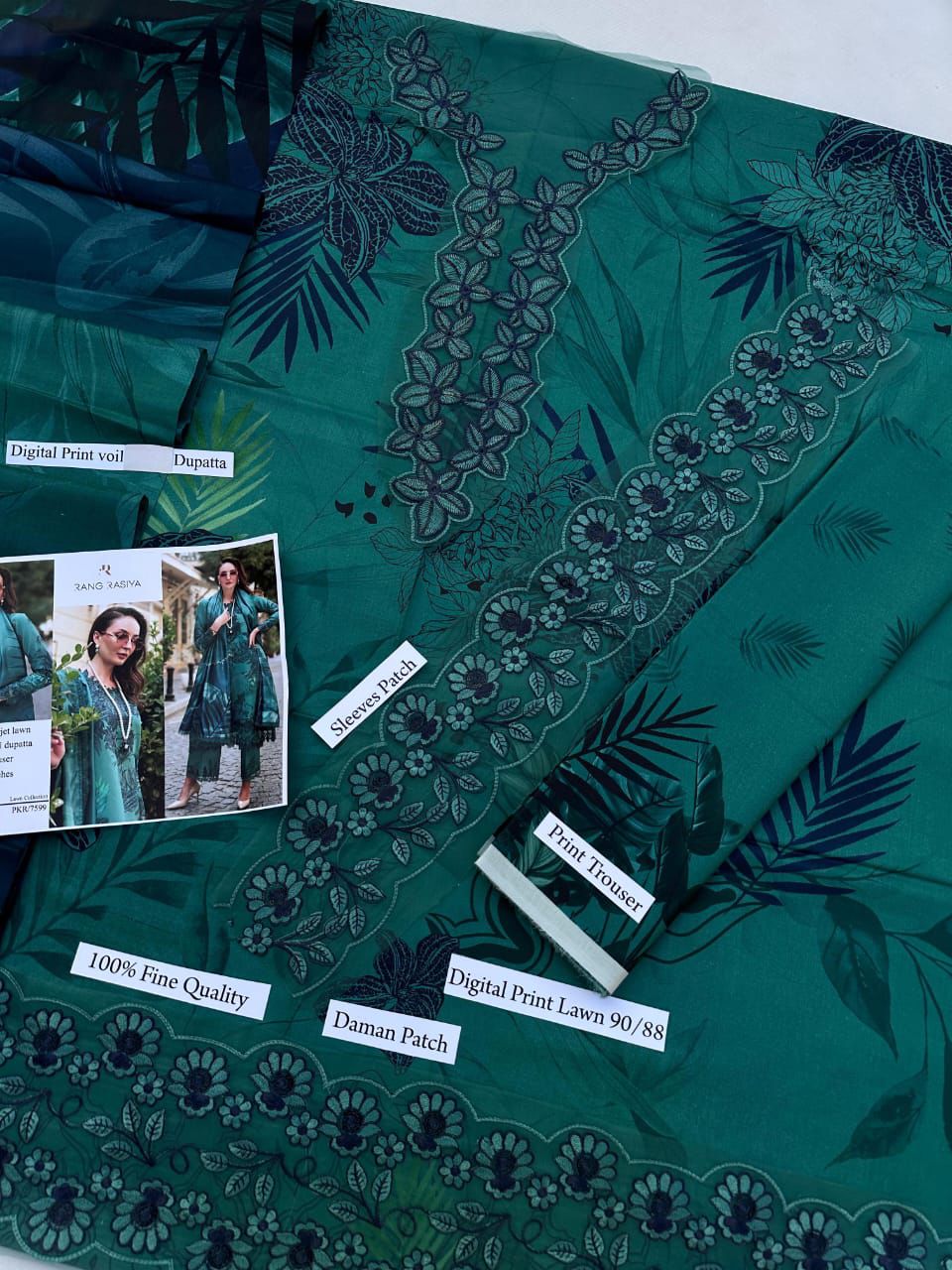 RANG RASIA LUXURY DIGITAL PRINT AIRJET LAWN 90/70