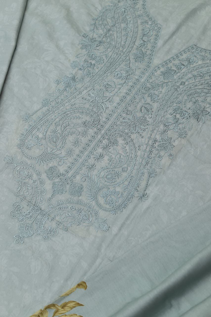 Maria B.Front Digital Printed Full Heavy Multi-Head & Thread Embroidered