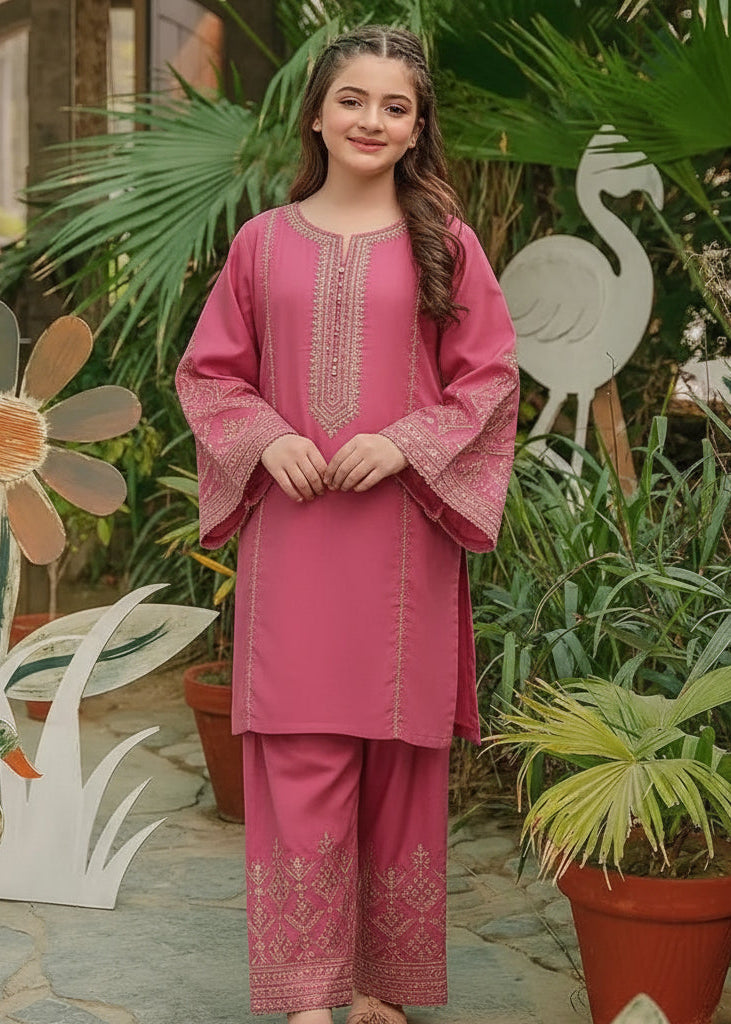 Girls cotton embroidere shirts and trouser