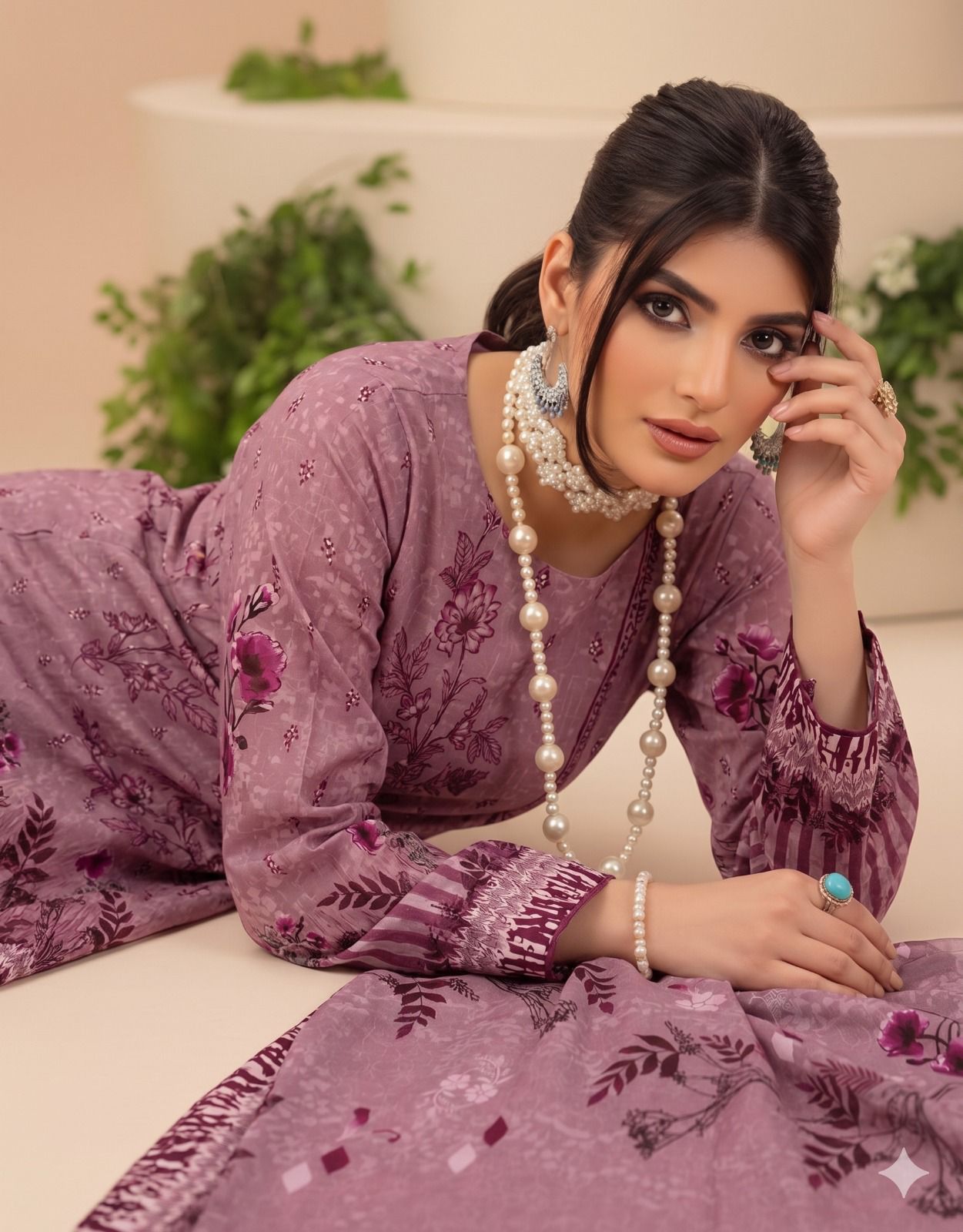 MARIA.B digital printed and Front head embroidered Lawn, new arrival