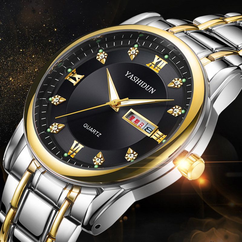 Quartz watch whilsit genuine calendar men's watch