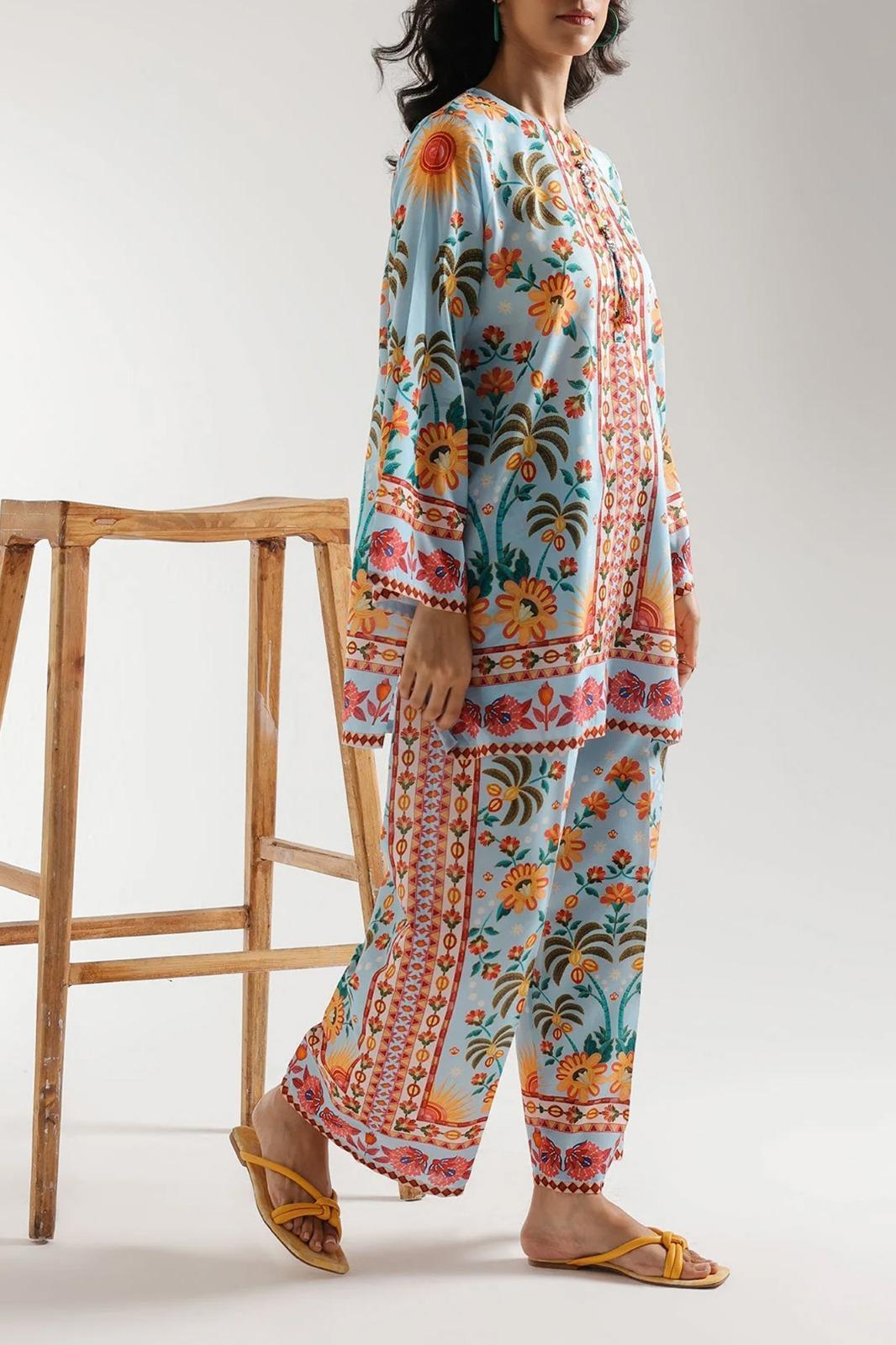 Everyday wear floral shirt and trouser