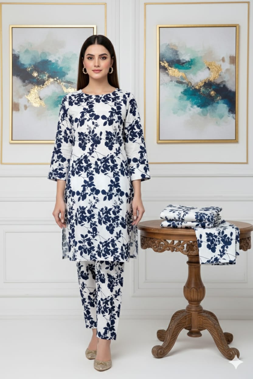 Floral Prints New Arrival,Summer Collection 2026, 2pc,Front Full Digital Printed Shirt*