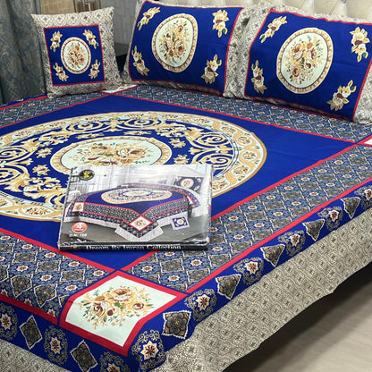 3 D PANEL BEDSHEET CRYSTAL COTTON*