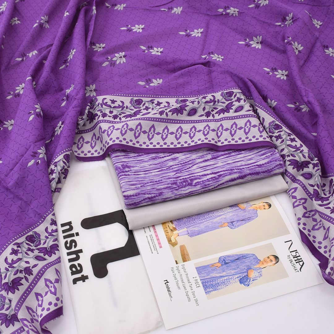 NISHA, by Nishat, Premium Printed Lawn Tana Dora Shirt