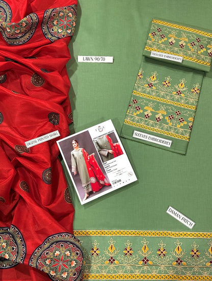 URGE,AIR JET 90/70 LAWN EMBROIDERED COLLECTION