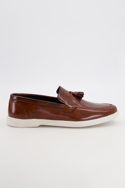 Men's Brown leather loafers