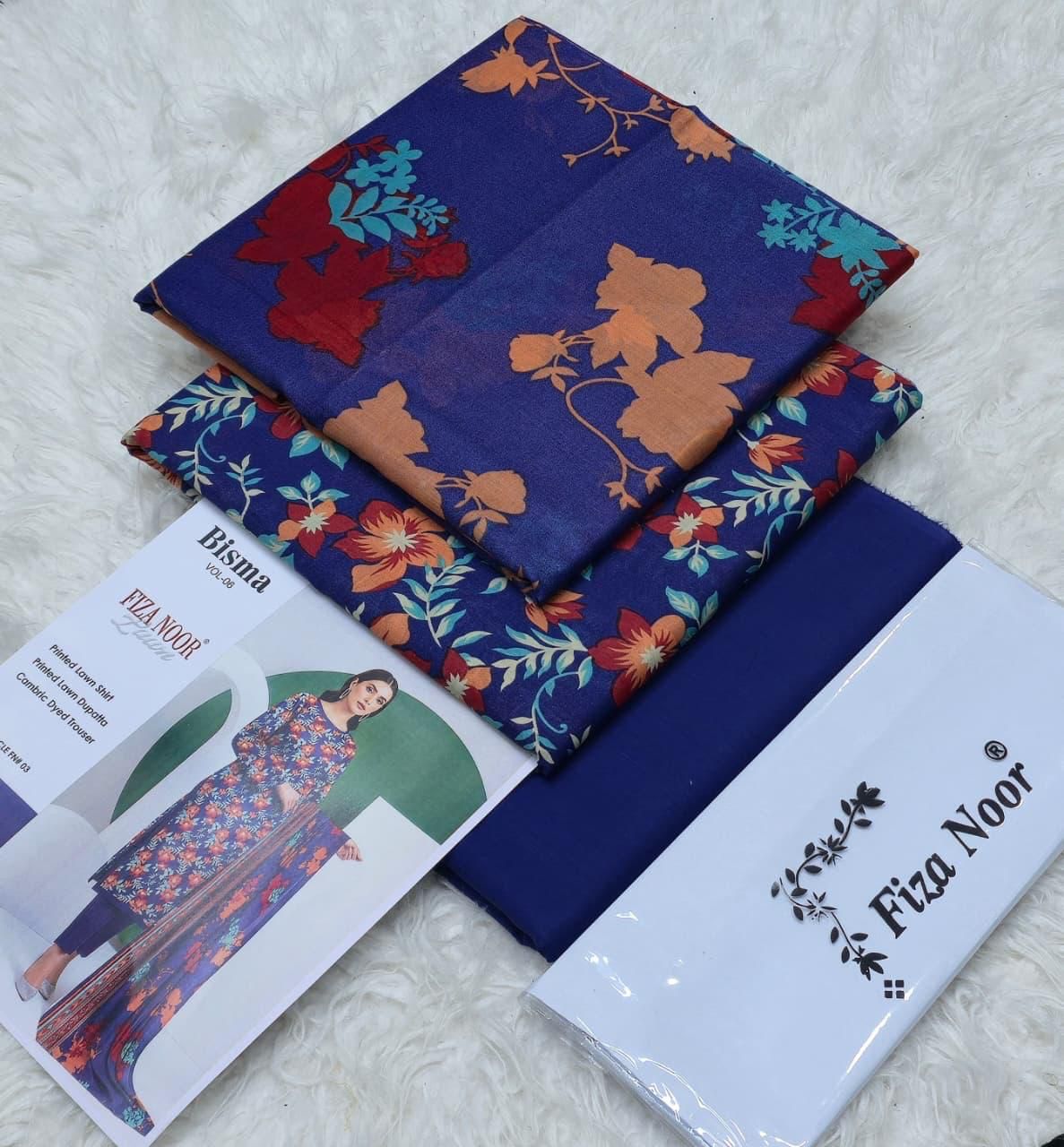 FIZA NOOR, LAWN,ORIGINAL 💯
DIGITAL PRINT LAWN SHIRT 6 colors