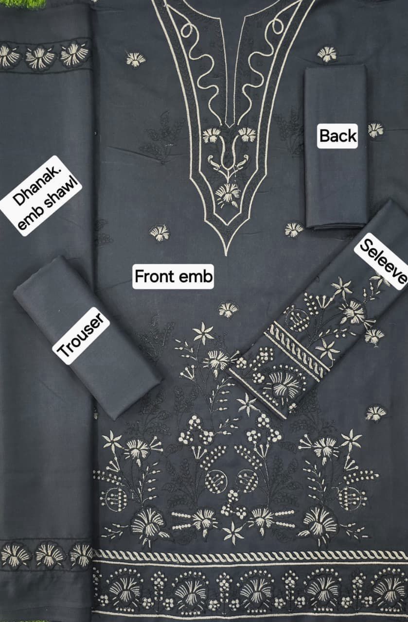 Breezè, Ladies winter collection Embroidered 9 colors