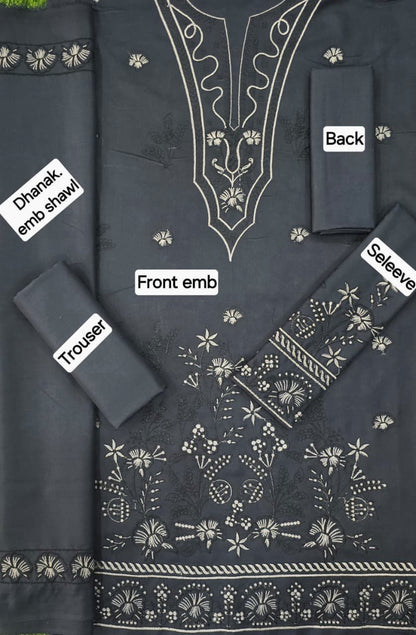 Breezè, Ladies winter collection Embroidered 9 colors