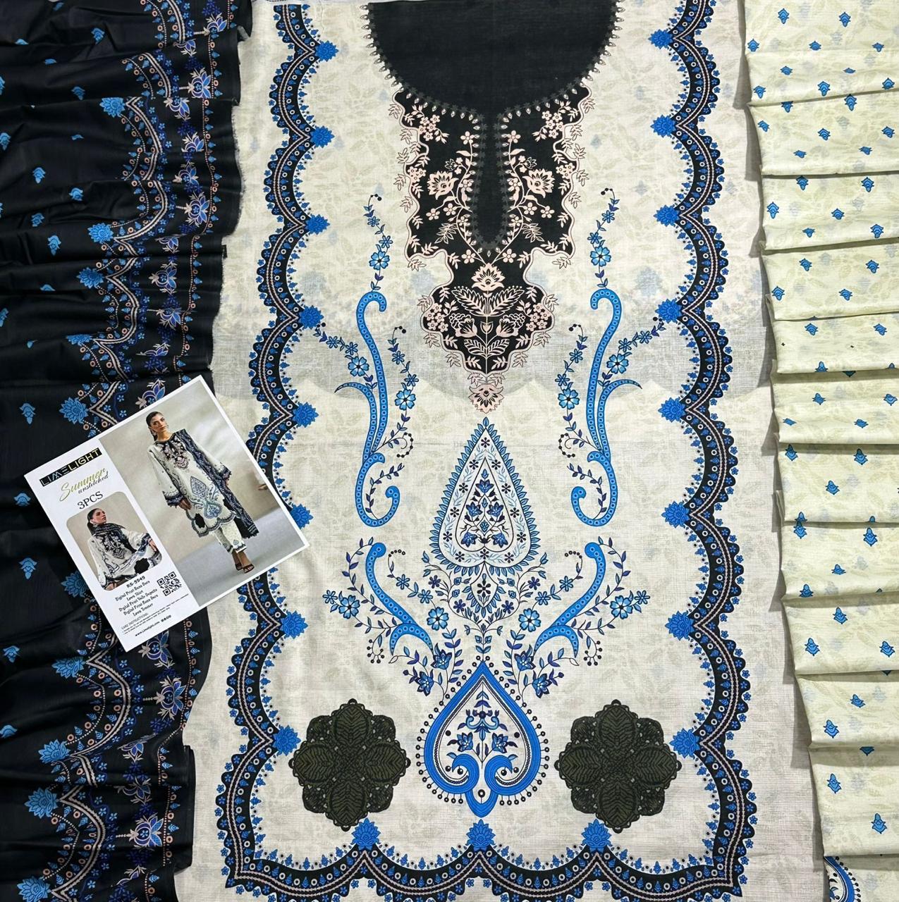 Limelight Banadora printed lawn shirt, trouser & dupatta