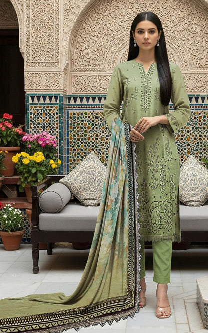 Minha MOST DEMANDING EDITION*03PCS UNSTITCHED SUIT