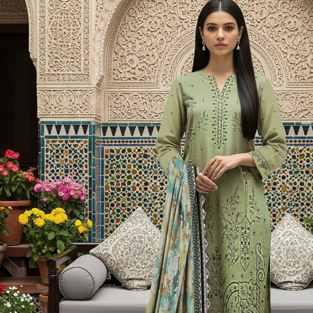 Minha MOST DEMANDING EDITION*03PCS UNSTITCHED SUIT