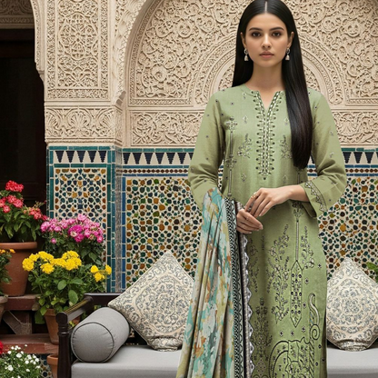Minha MOST DEMANDING EDITION*03PCS UNSTITCHED SUIT