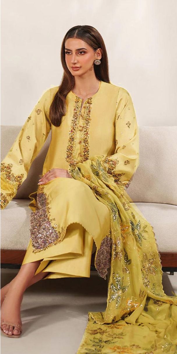 Iznik, 03PCS UNSTITCHED SUIT,lawn90/88*