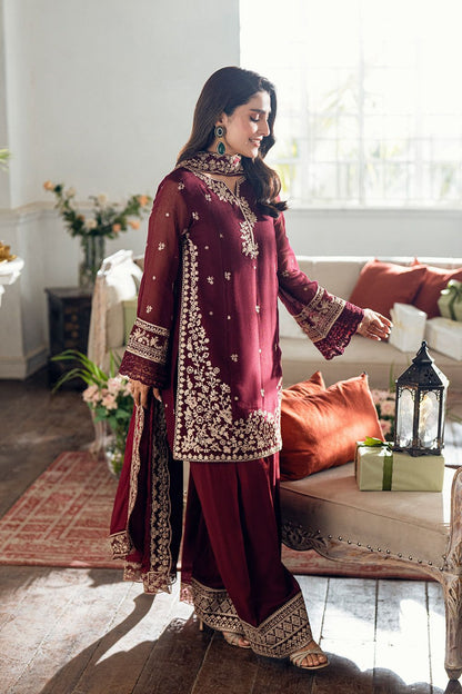 Ladies winter collection Embroidered AZURE