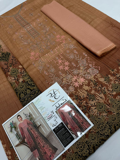Hajra Eman, (حاجرہ ایمان) Lawn 90/70, Pannel sequence Embroidered 40 design and color