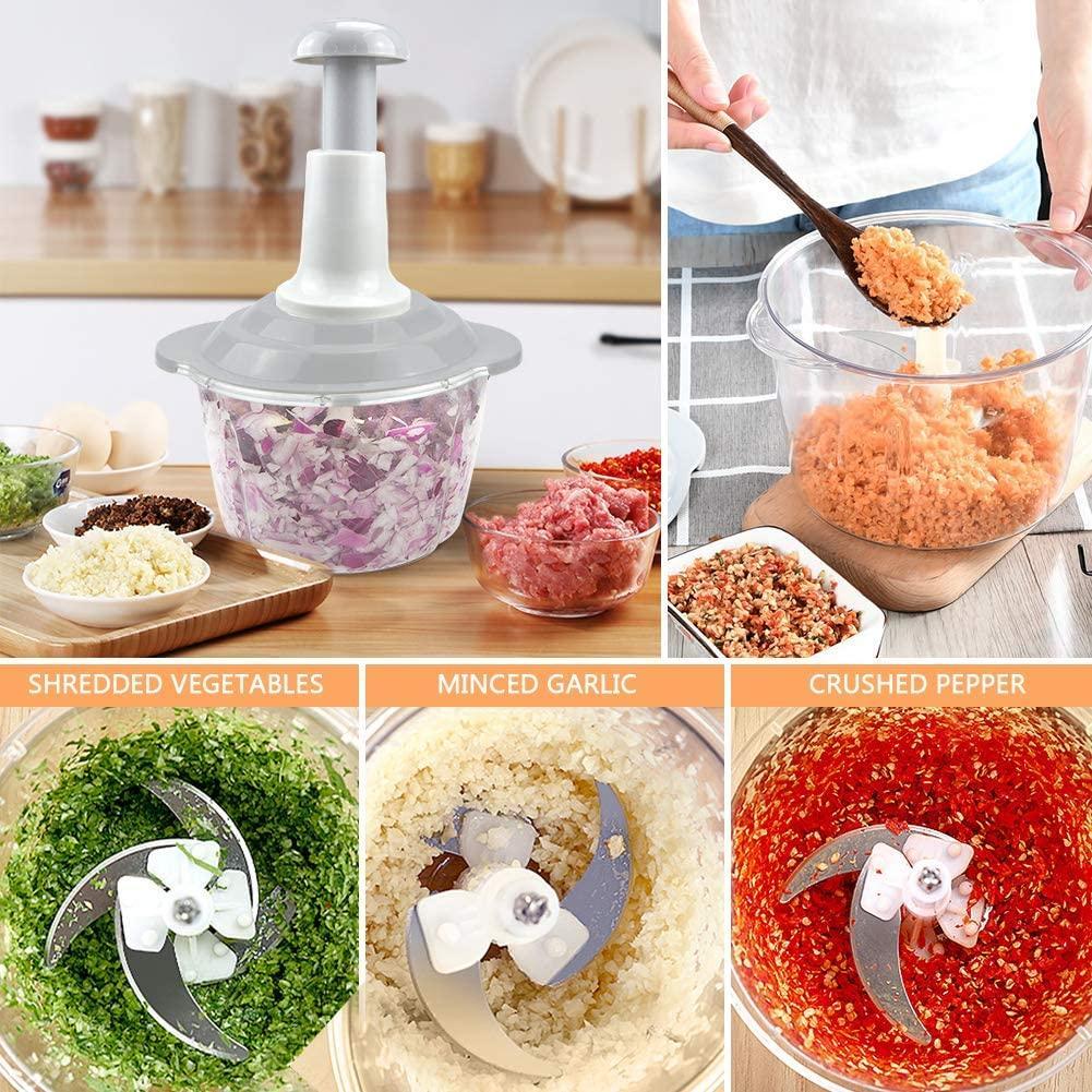 Push food chopper for kitchen use