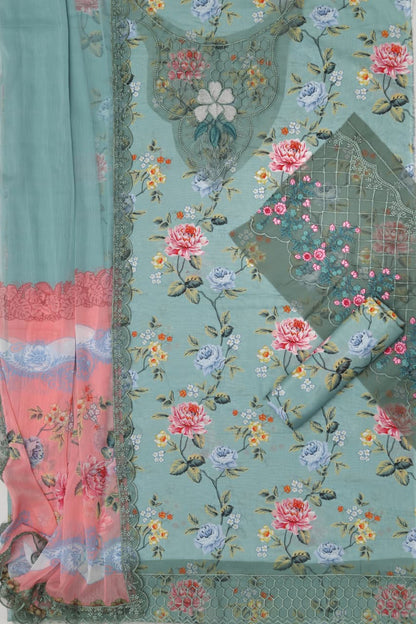 LAWN, 3pcs,Front Lawn Printed*
Daman Embroidered