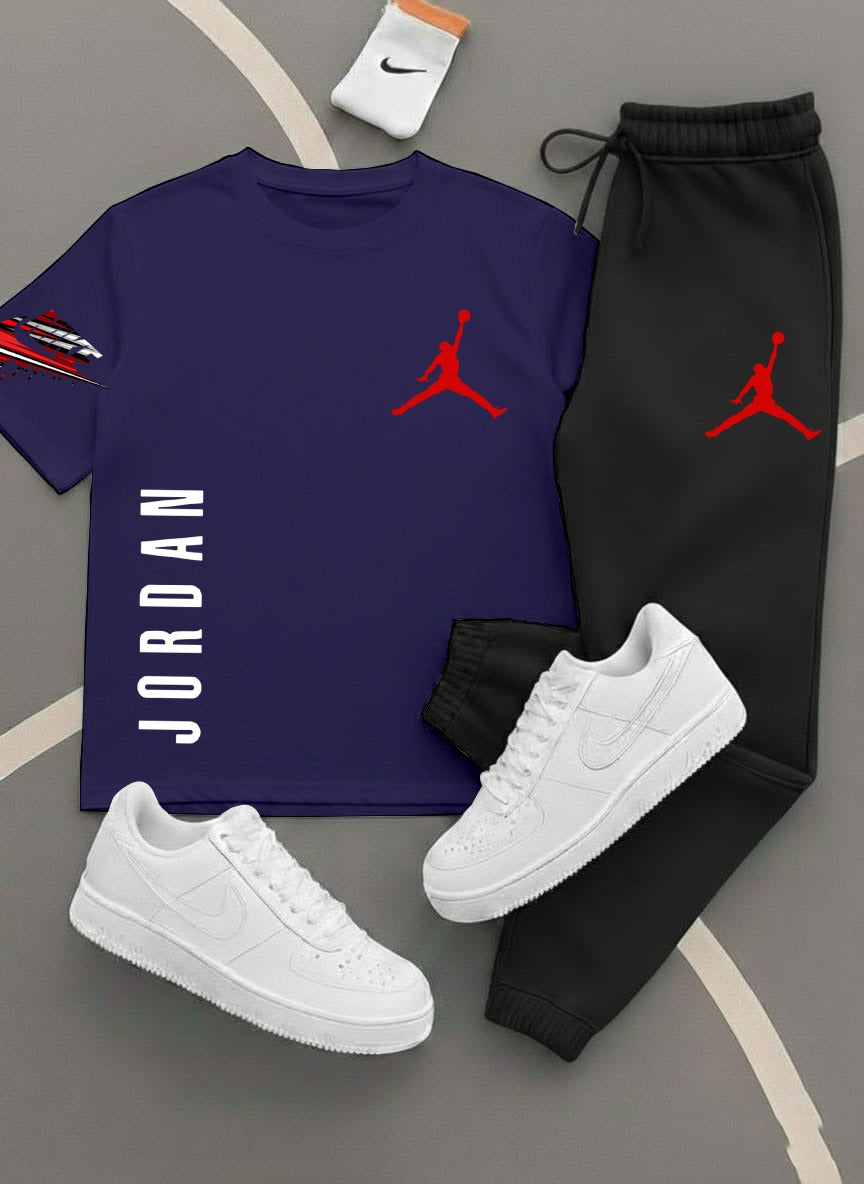 Jordan,Printed Track Suits for Men & Boys, T-Shirts + Trousers (Set) 11 colors