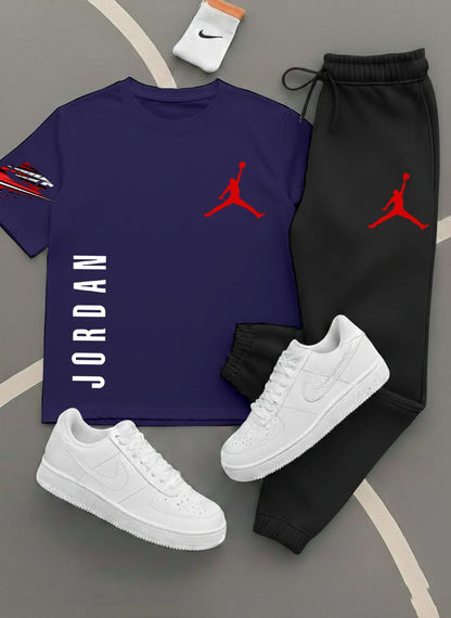 Jordan,Printed Track Suits for Men & Boys, T-Shirts + Trousers (Set) 11 colors