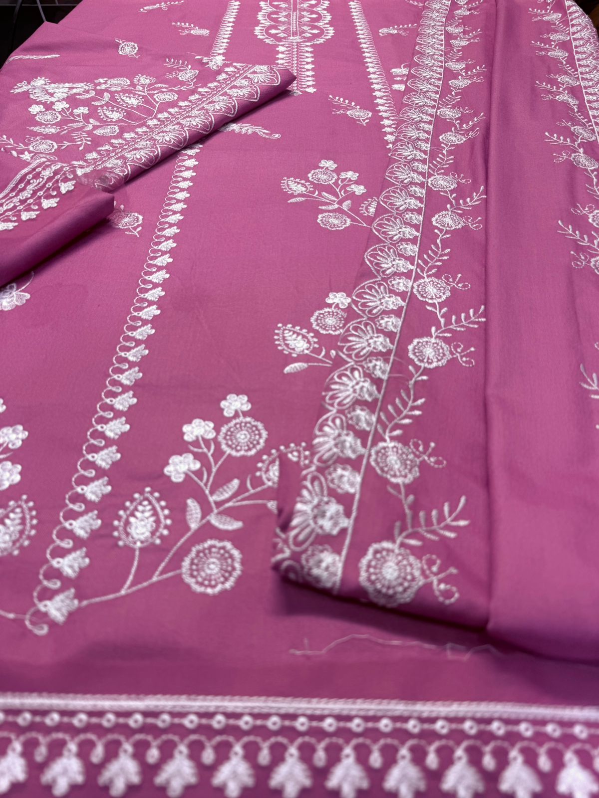 Ladies winter collection UnStitched Embroidered