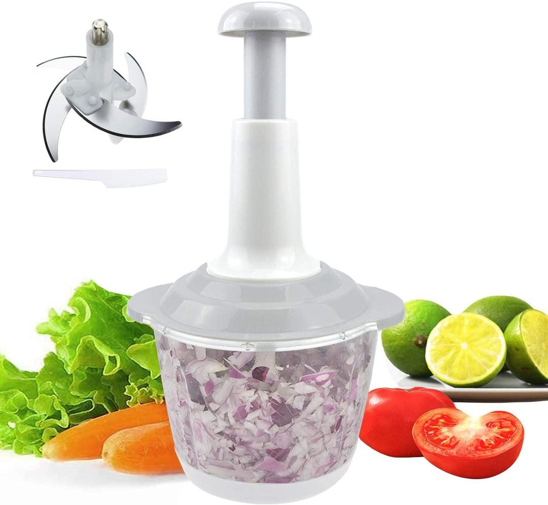 Push food chopper for kitchen use