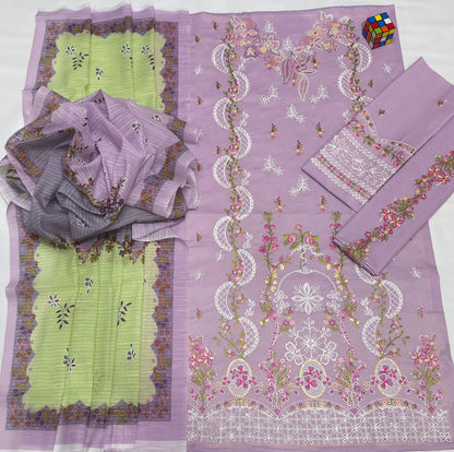 SUMMER COLLECTION UNSTITCHED```🍂*_Qalamqar 4016_*🍂