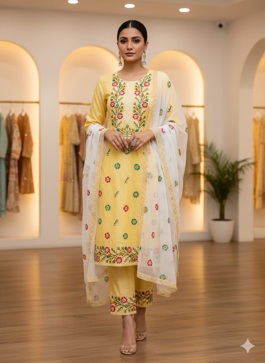 Breezè Cotton/Lawn cross stitch multi Embroidery 5 colours