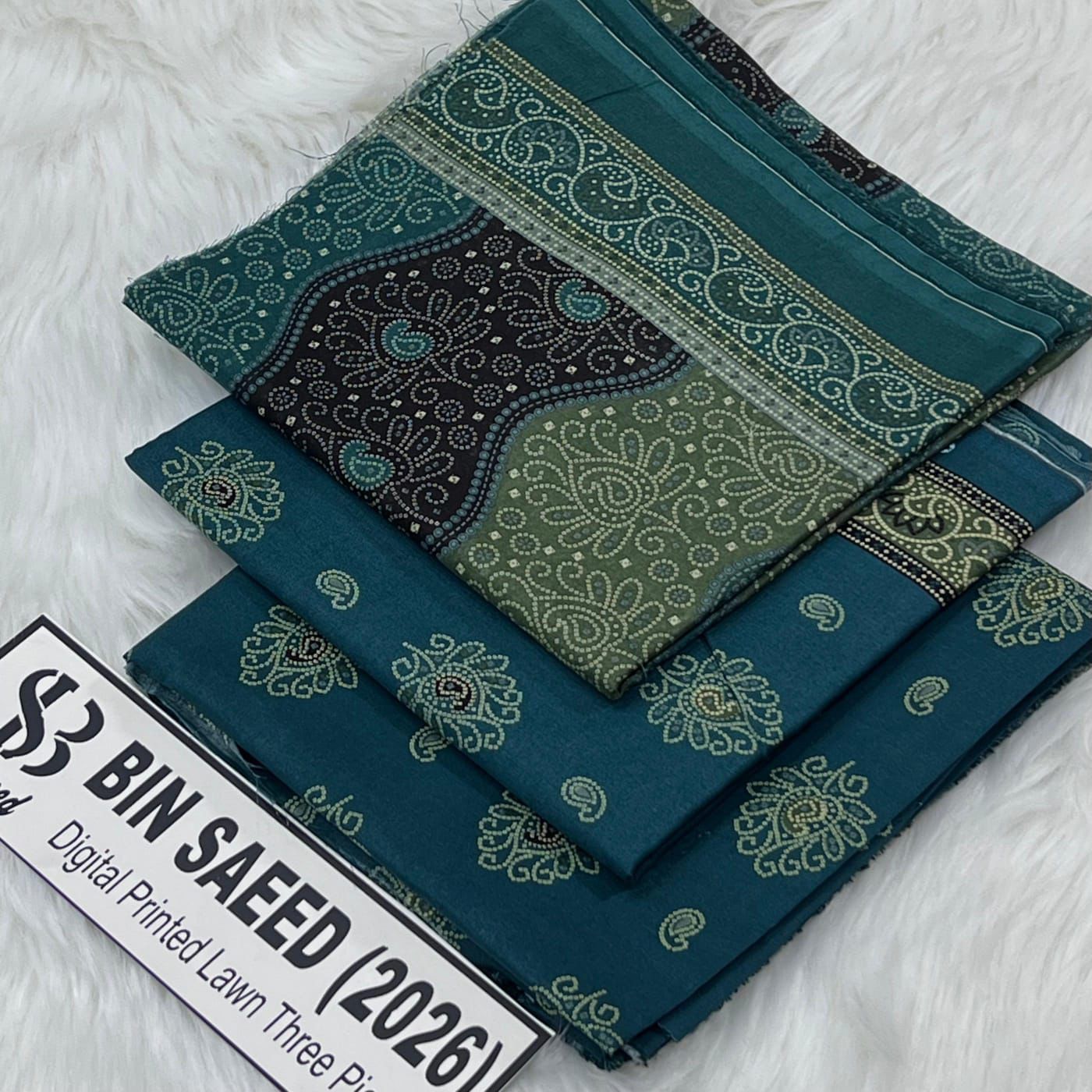 Bin Saeed Lawn 12 colors