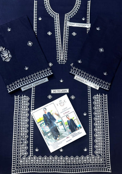 URGE,PURE 2PC EMBROIDERED, AIRJET 90/70 LAWN