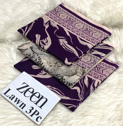 Zeen LAWN 3PC ⁠PRINTED LAWN* SHIRT & DUPATA, 50 colours and designs