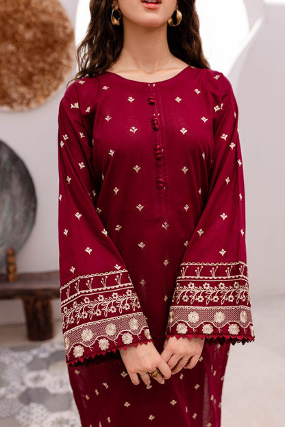 Lawn 2 PC*Embroidered shirt and Sleeves*