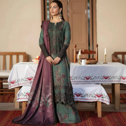 Iznik, Lawn Fabric,3Pc