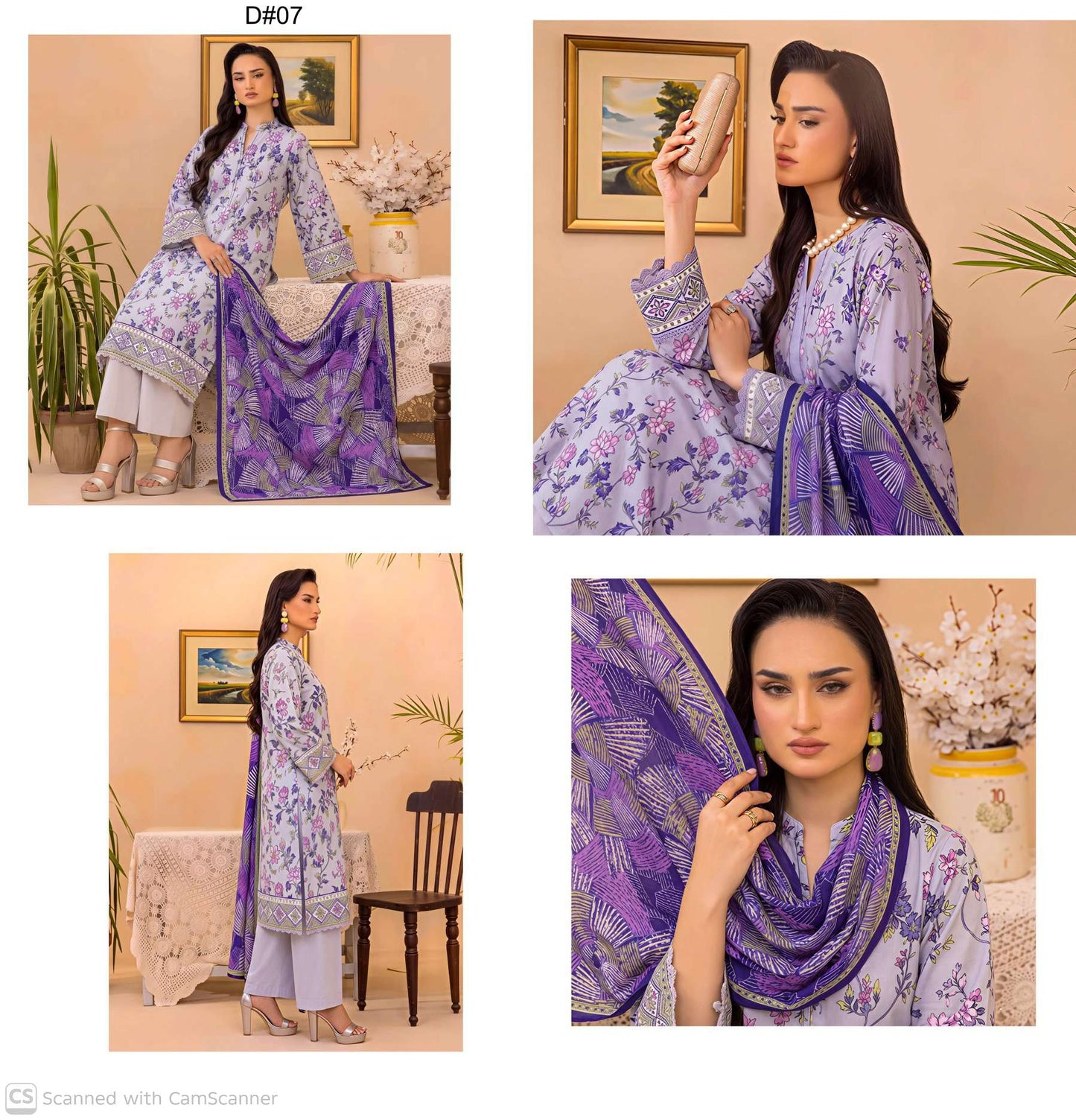 ORANG – NISA- Digital Printed Lawn Shirt & Dupatta