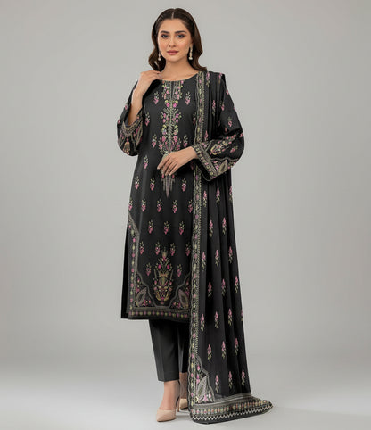 Mausummery,digital lawn shirt, plain dyed trouser,lawn dupatta