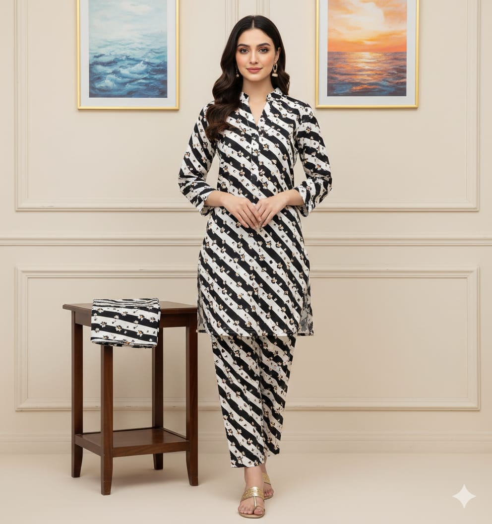 Floral Prints New Arrival,Summer Collection 2026, 2pc,Front Full Digital Printed Shirt*