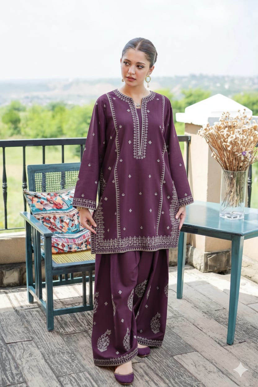 URGE,PURE 2PC EMBROIDERED, AIRJET 90/70 LAWN