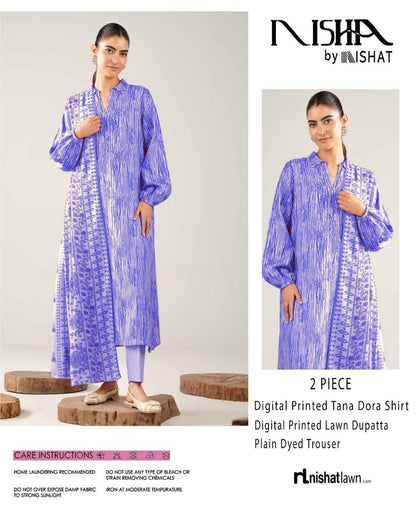 NISHA, by Nishat, Premium Printed Lawn Tana Dora Shirt