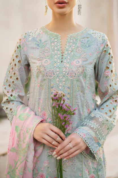 Iznik UnStitched Fabric Lawn